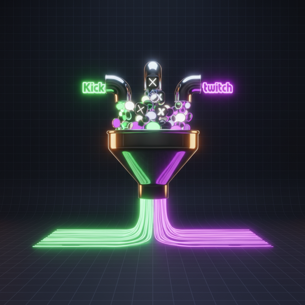 StreamFuse chrome funnel mascot